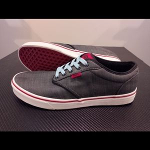 Vans Atwood Low Textile Canvas Charcoal/Red